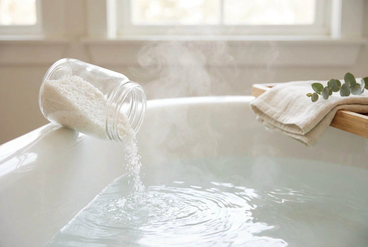 Badesalt med magnesium: et afslappende bad trin for trin