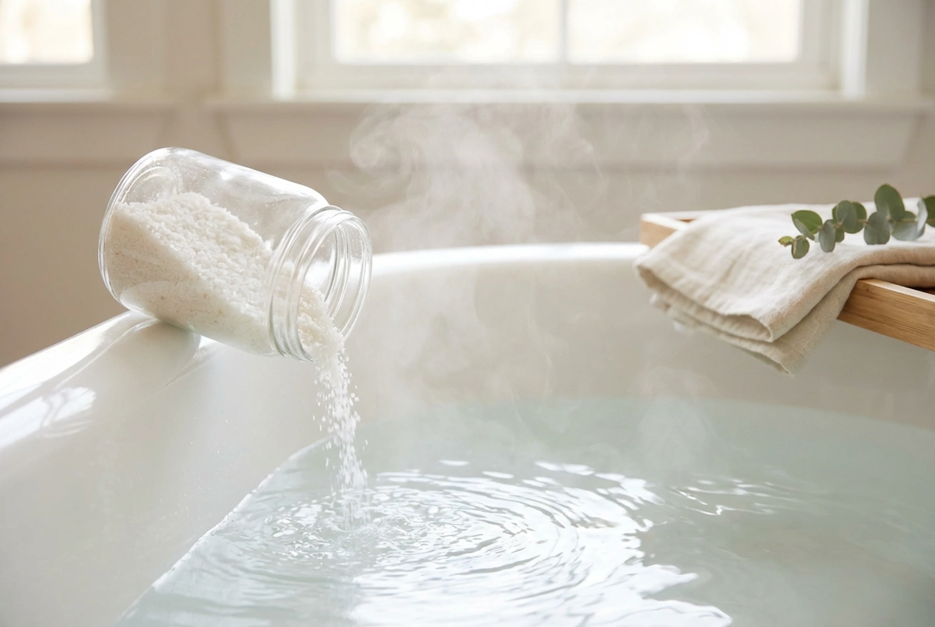 Badesalt med magnesium: et afslappende bad trin for trin
