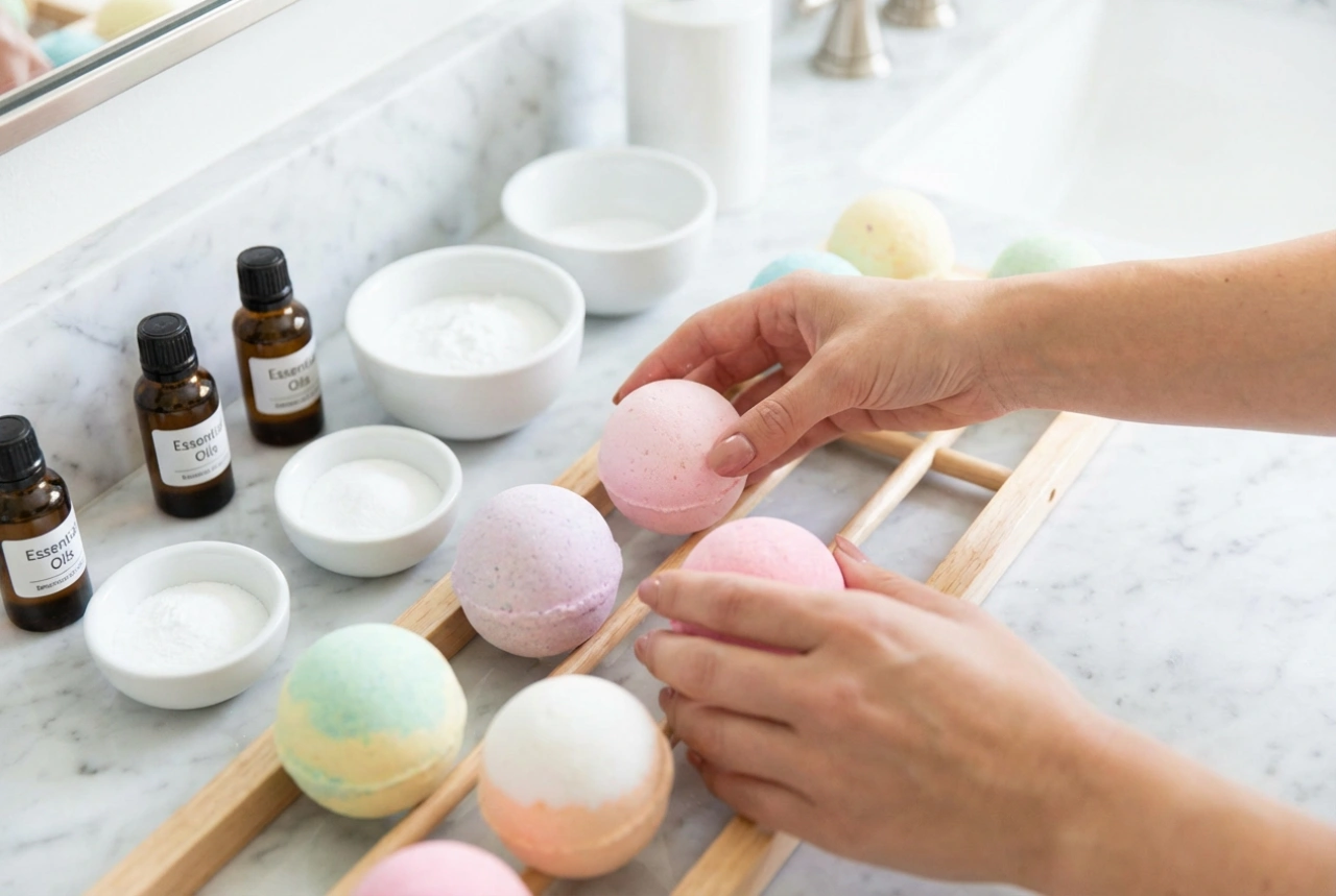 Hjemmelavede badebomber: Trin for trin fra blanding til tørring