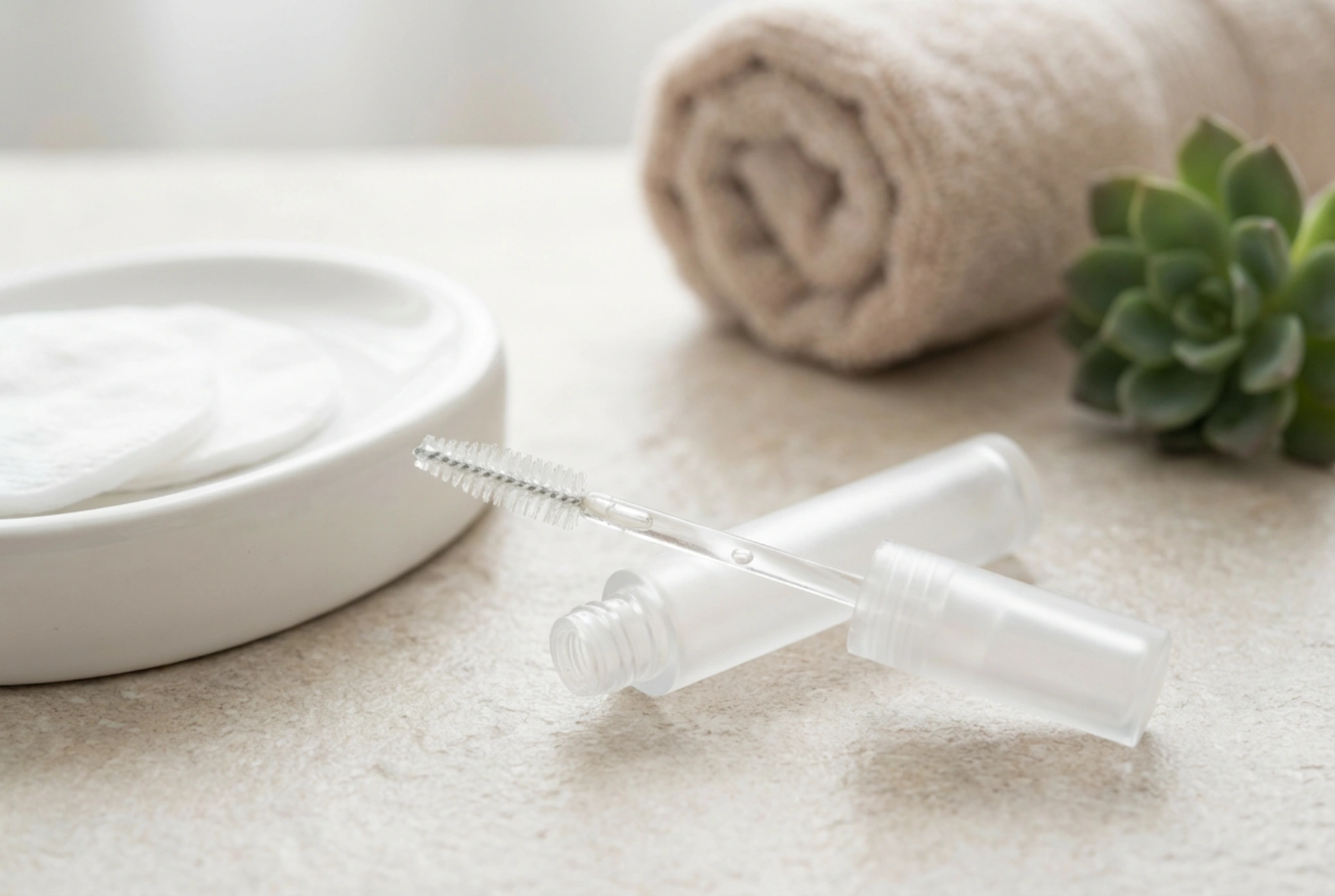 Klar mascara: tæmning af vipper og bryn for et naturligt look