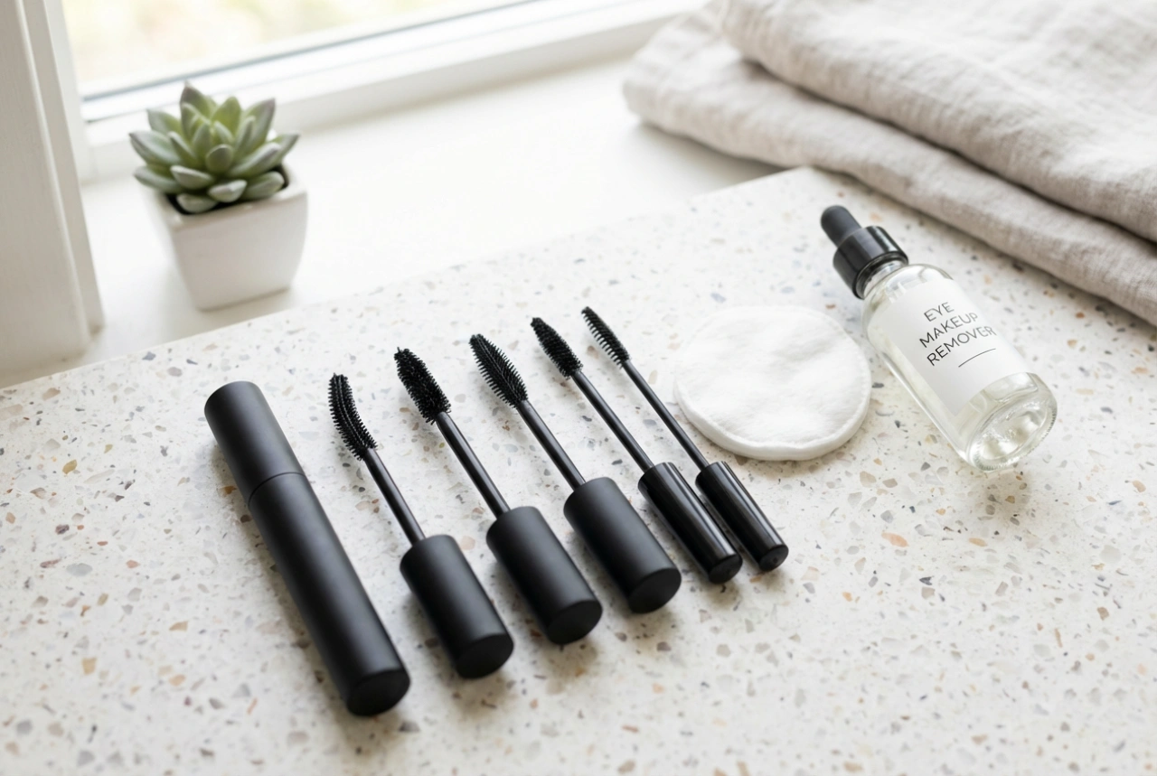 Volumengivende mascara: lag-på-lag uden klumper, valg af børste og makeupfjerning