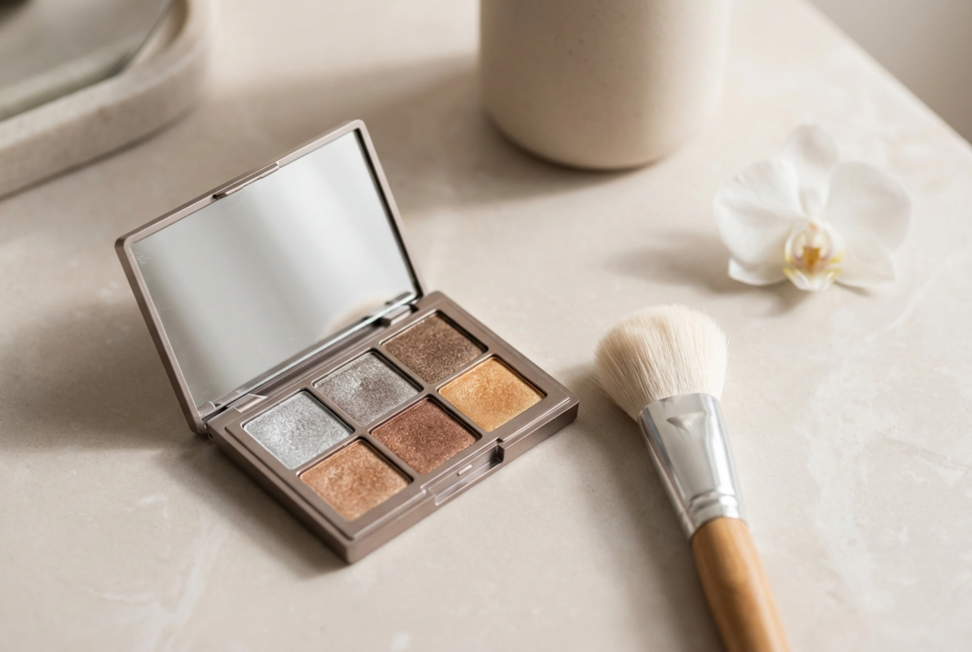 Metalliske øjenskygger: Sådan påfører du dem uden at de drysser