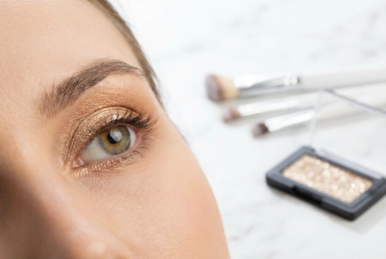 Glitterøjenskygge: Holdbar påføring uden at drysse