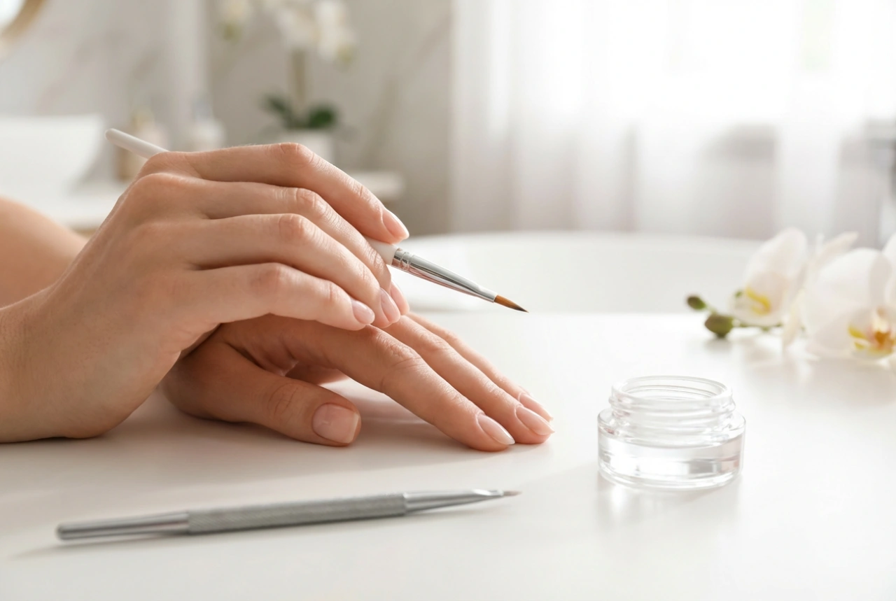 Perfekt hybridmanicure: Sådan undgår du oversvømmede neglebånd og løft