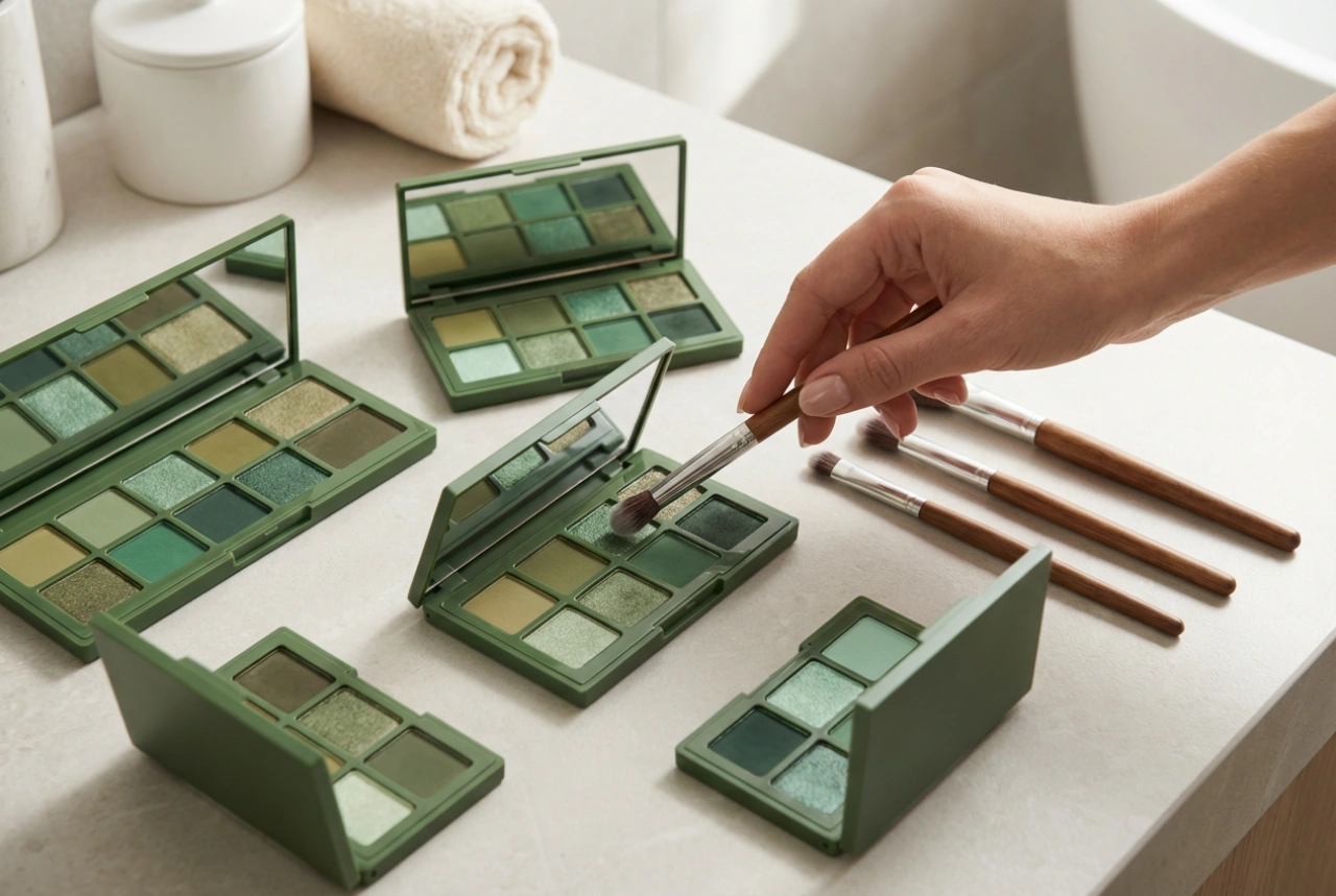 Grøn øjenmakeup: find de rette nuancer og nem påføring
