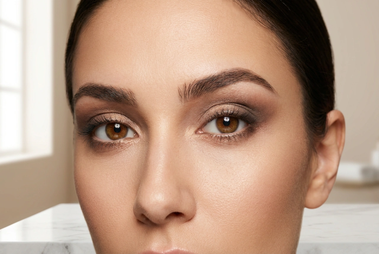 Makeup til brune øjne: Farver, kontraster og harmoniske kombinationer