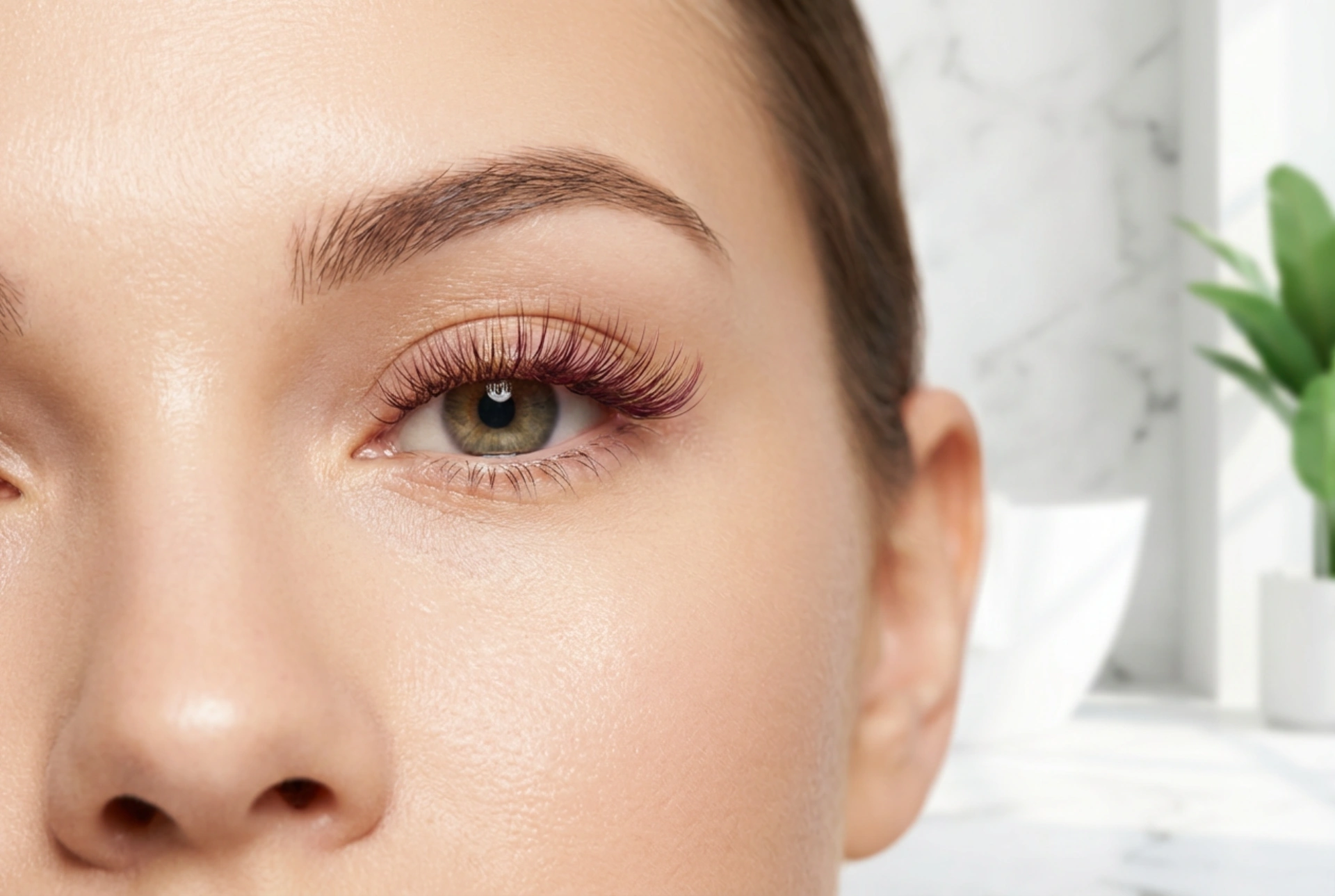 Farvede øjenvipper til hverdag og fest: subtile accenter