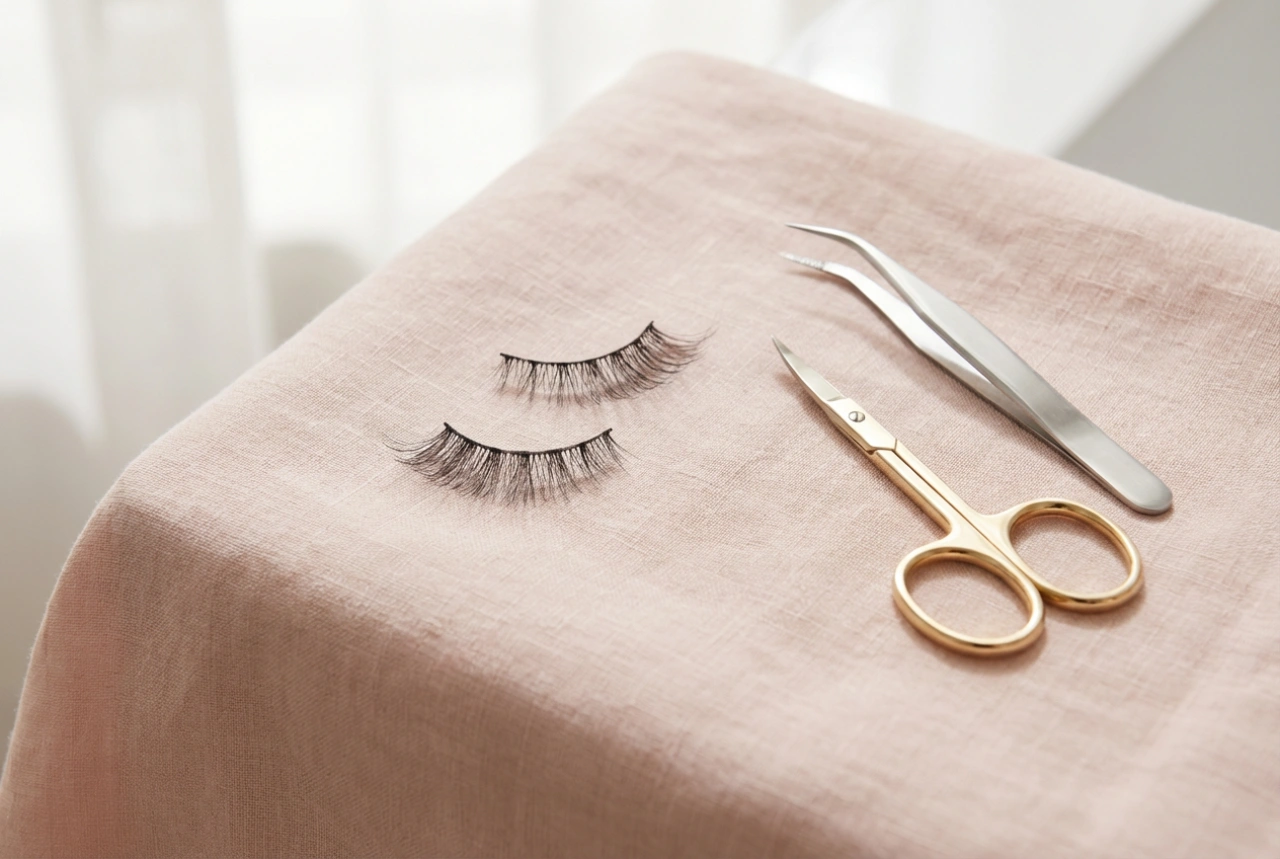 Kunstige vipper på strimmel: Den perfekte pasform fra første klip