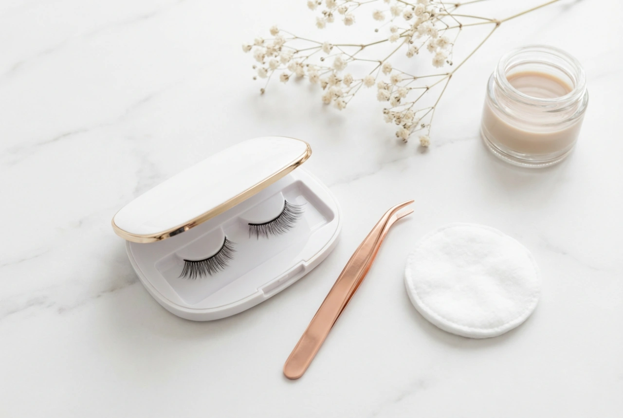 Magnetiske vipper uden eyeliner: Påføring, tilpasning og pleje