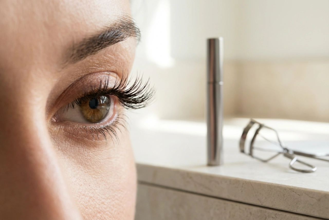Rækkefølge af trin: Forlængende og buende mascara