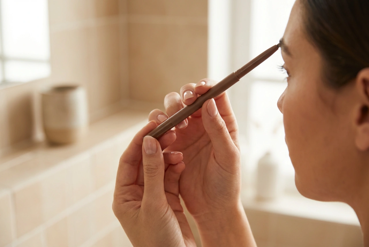 Øjenbrynsblyant: Naturlig effekt trin for trin