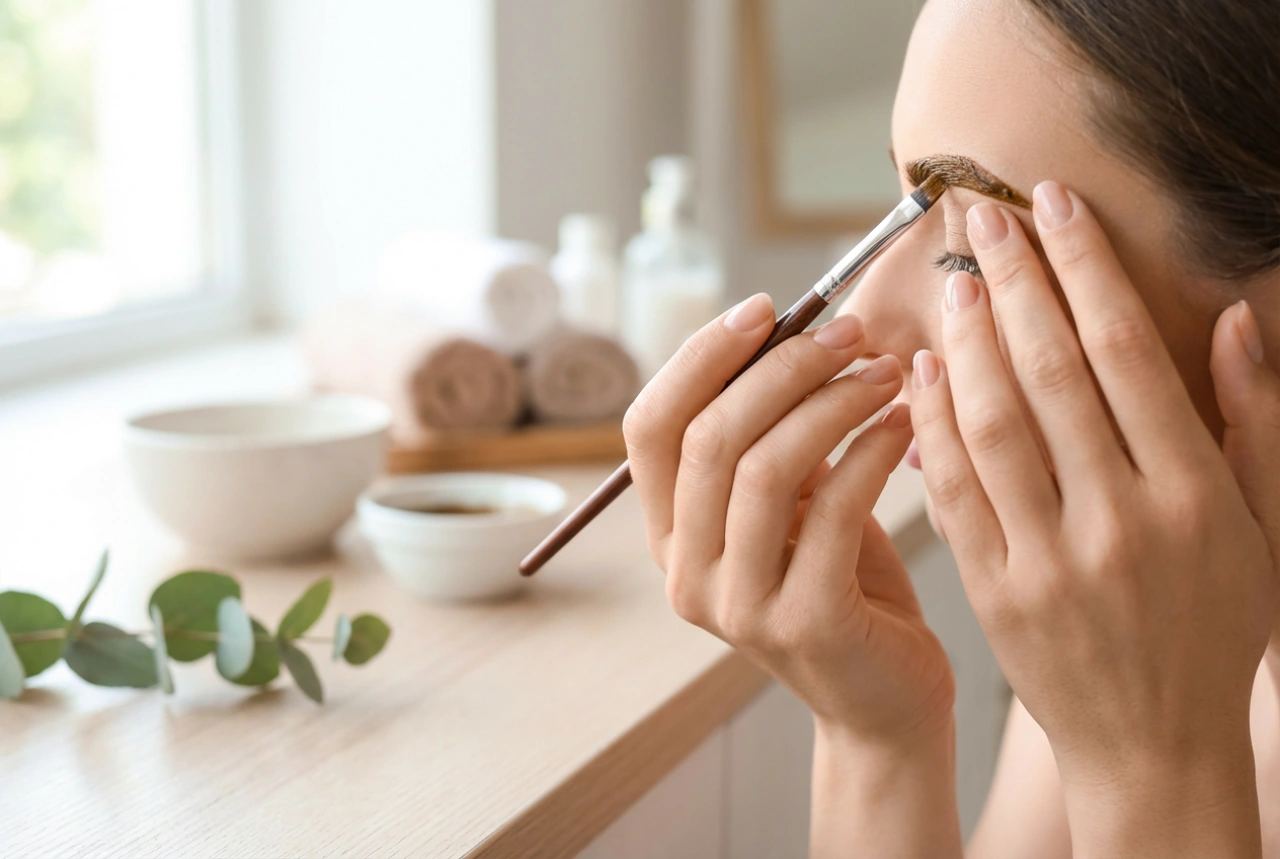 Henna til bryn: Sådan opnår du en jævn farve og en naturlig linje