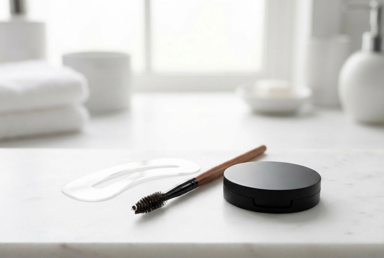 Øjenbrynsskabelon til hjemmemakeup: Sådan optegner og udfylder du huller