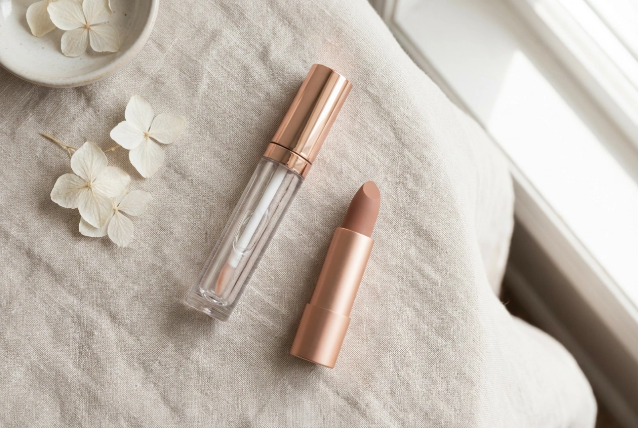 Klar lipgloss i den daglige makeup: Solo og i kombination