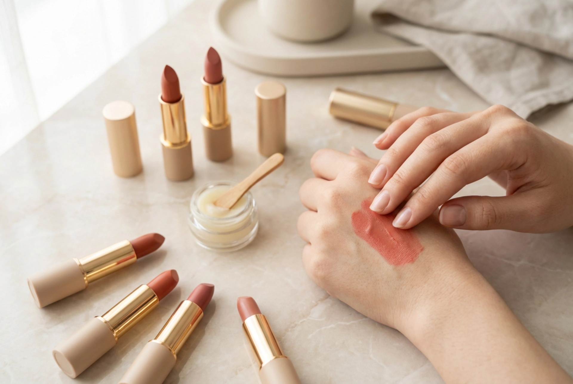 Fugtgivende læbestift: valg af nuancer, påføringsteknik og læbepleje