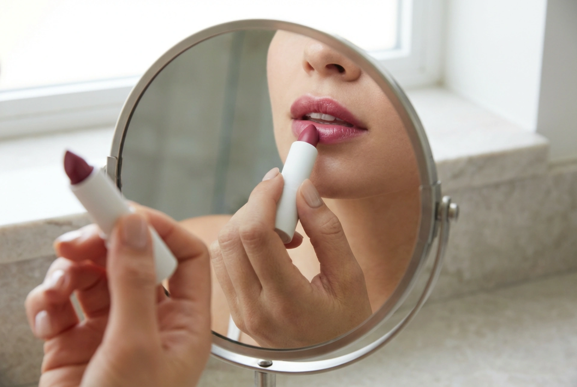 Fugtgivende læbestift uden striber: forberedelse af læberne, påføring, korrektioner