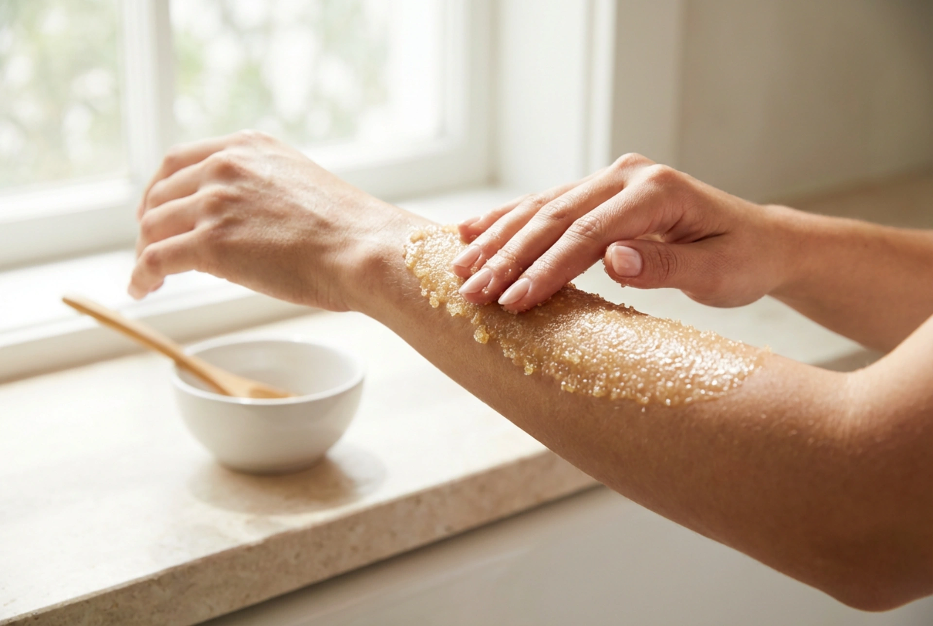 Sukkerscrub til kroppen på 10 minutter: proportioner, massage, afskylning