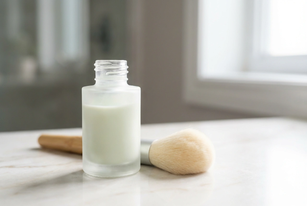Grøn makeup primer: Neutralisering af rødme trin for trin