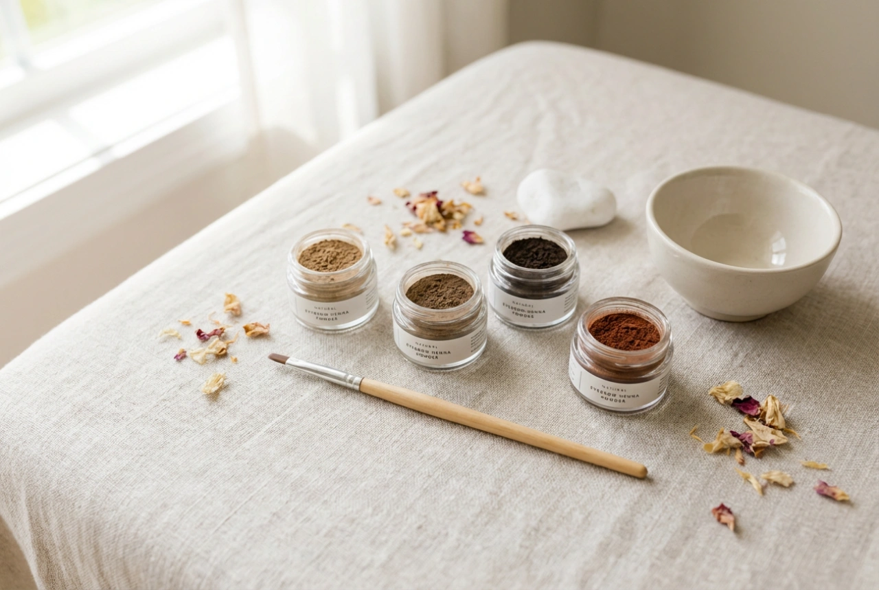 Øjenbrynshenna: Typer, valg af nuance og sikker påføring