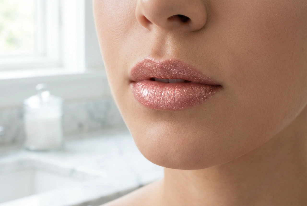 Lipgloss med glimmer: Sådan bærer du den med elegance