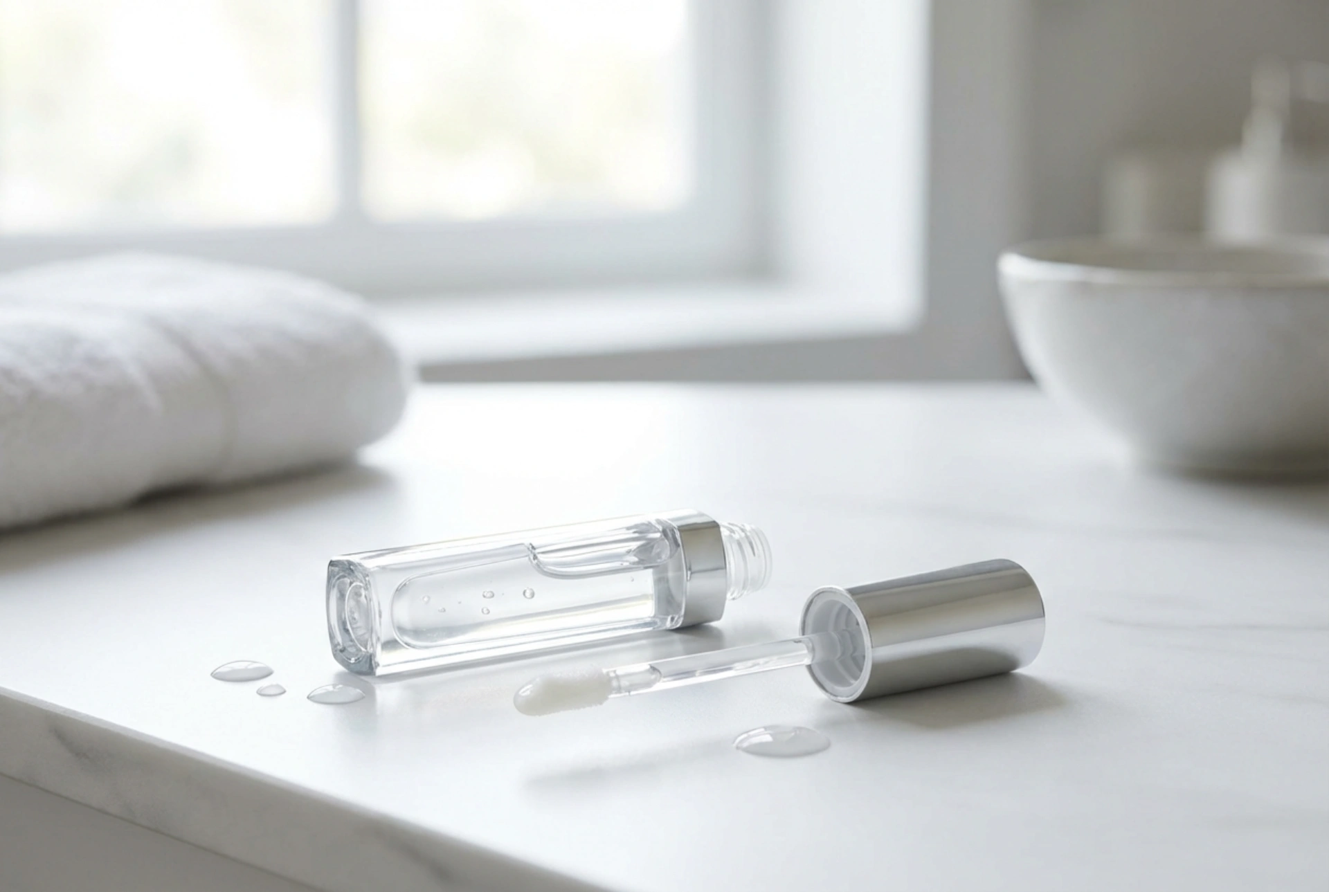 Farveløs lipgloss: fugt, glans og hygiejnisk påføring